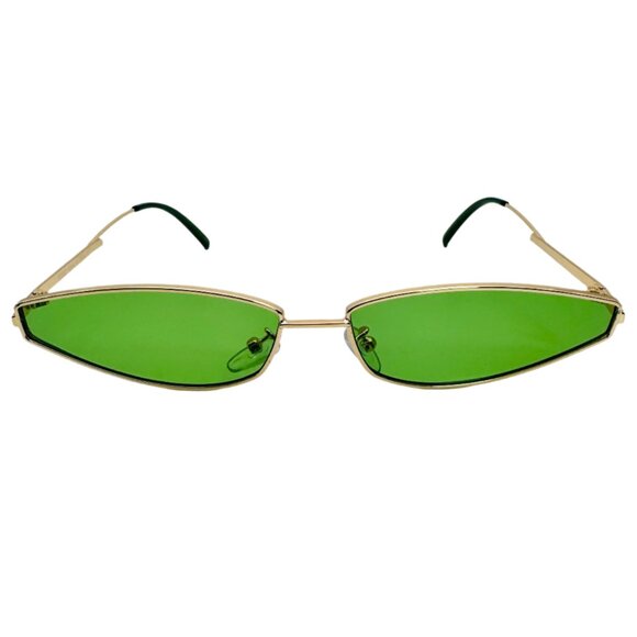 9343 | Green Teardrop Lens Sunglasses - Picture 1 of 5